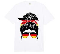 Alemán Chica Alemania Bandera Alemana Orgullosa Mujer Alem Comfort Colors Adult Heavyweight T-Shirt