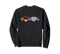 Alemán-Griego Griego Dos Corazones ECG Sudadera