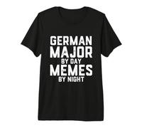 Alemán Mayor De Día Memes Noche Estudiante De Filología Germánica Camiseta Premium