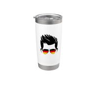 Alemán Niño Alemania Bandera Alemana Orgulloso Hombre Alemán Vaso térmico de acero inoxidable de doble pared
