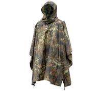 Alemán Ripstop Impermeable Con Capucha Poncho Ejército Basha Festival Camo Fleck