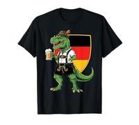 Alemán Trex Dinosaur Lederhosen Oktoberfest Cerveza Camiseta