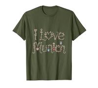 Alemanes Alemania Amantes Munich Munchen Alemania I Love Munich Camiseta, Hombre, Verde Oliva, 3XL