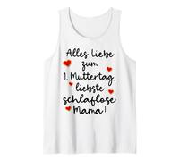 Alemania 1er Día de la Madre MAMA alemana Sin Sueño Mamá Camiseta sin Mangas