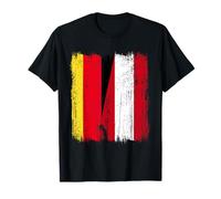 Alemania Austria Media Bandera Patrimonio Austriaco alemán Camiseta