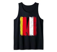 Alemania Austria Media Bandera Patrimonio Austriaco alemán Camiseta sin Mangas