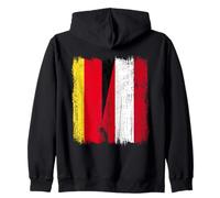 Alemania Austria Media Bandera Patrimonio Austriaco alemán Sudadera con Capucha