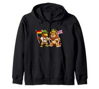 Alemania Bandera Británica Reino Unido Gran Bretaña Herencia Sudadera con Capucha
