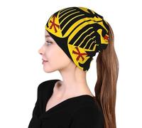 Alemania Bandera Nacional Elastica Pañuelos Cabeza Multifunción Bufanda Bandana Bragas Cabeza Turbante Magico Pasamontañas Tubo Uv Pulsera Mascarilla Para Hombre Mujer Festivales Música