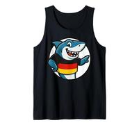 Alemania Bandera Tiburón Divertido Alemán Camiseta sin Mangas