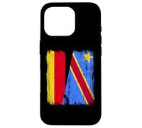 Alemania Congo Media Bandera Alemán Orgullo Congoleño Jersey Carcasa para iPhone 16 Pro