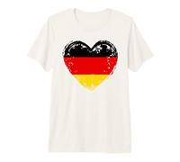 Alemania en mi corazón Bandera Alemana Orgulloso Patriótico alemán Camiseta Premium