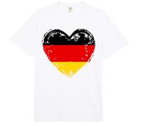 Alemania en mi corazón Bandera Alemana Orgulloso Patriótico alemán Comfort Colors Adult Heavyweight T-Shirt