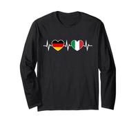 Alemania Italia Amor Dos Corazones Latido Germano-Italiano Manga Larga