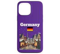 Alemania Mercado de Navidad Amante Viaje Recuerdo Bandera Alemana Carcasa para iPhone 13 Pro MAX