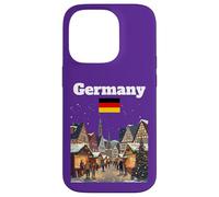 Alemania Mercado de Navidad Amante Viaje Recuerdo Bandera Alemana Carcasa para iPhone 14 Pro