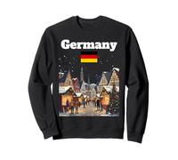 Alemania Mercado de Navidad Amante Viaje Recuerdo Bandera Alemana Sudadera