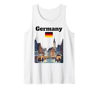 Alemania Viaje Souvenir Navidad Mercado Amante Bandera Alemana Camiseta sin Mangas