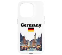 Alemania Viaje Souvenir Navidad Mercado Amante Bandera Alemana Carcasa para iPhone 15 Pro