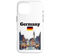Alemania Viaje Souvenir Navidad Mercado Amante Bandera Alemana Carcasa para iPhone 16 Pro MAX