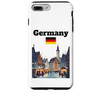 Alemania Viaje Souvenir Navidad Mercado Amante Bandera Alemana Carcasa para iPhone 7 Plus/8 Plus