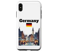 Alemania Viaje Souvenir Navidad Mercado Amante Bandera Alemana Carcasa para iPhone XS MAX