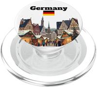 Alemania Viaje Souvenir Navidad Mercado Amante Bandera Alemana PopSockets PopGrip para MagSafe