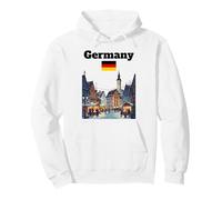 Alemania Viaje Souvenir Navidad Mercado Amante Bandera Alemana Sudadera con Capucha