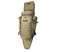 Alephnull Bolsa de Pistola Retractable Telescopic Gun Bag Tactical Gun Case Double Rifle Case Perfect for Rifle Pistol Storage and Transportation Outdoor (Marron)