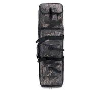 Alephnull Funda Escopeta Funda Rifle con Visor Acolchada 120 cm / 100 cm / 85 cm Funda Carabina Mochila Táctica para Caza y Pesca al Aire Libre (Pitón Negro, L)