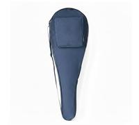 Alephnull Funda para raqueta de squash para 2 raquetas, bolsa acolchada con bolsillo para pelotas con cremallera (azul oscuro)