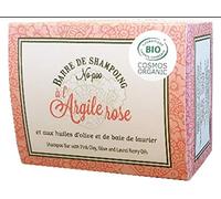 Alepia: Barra de champú No-Poo con arcilla rosa orgánica 125 g; Cosmos ecológicos; elimina la caspa, ilumina y revive el brillo. Sin SLS, parabenos, formaldehído, ftalatos, PEG, EDTA,