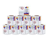 Aleplay SDS OSHA - Etiquetas de datos para seguridad química, calcomanías MSDS de 3 x 4 pulgadas con pictogramas GHS y contenedores secundarios compatibles con HMIS y peligros, 100 calcomanías por