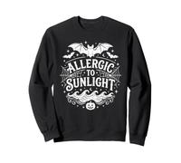 Alérgico a la luz del Sol Espeluznante murciélago Halloween Sudadera
