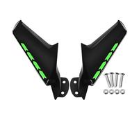 Aleron aerodinámico Compatible con ZX10R ZX6R 2016-2025 NINJA400 2018-2025 Espejo retrovisor Lateral alerón Winglets carenado Trasero(Matte Green)