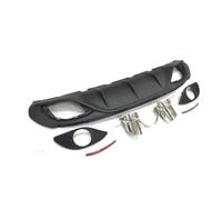 AleróN AutomóVil Alerón Difusor Labio Parachoques Trasero Escape para Alfa para Romeo para Giulia Estándar 16-18 Parachoques Estilo Deportivo alerón Trasero del Coche(with reflectors)