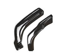 Alerón coche 2 piezas de parachoques trasero negro brillante para coche aletas plástico ABS moldura externa para VW para Tiguan para R-Line