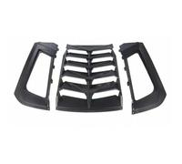 Alerón Coche Difusor Salida Aire para Ford para Mustang 2015 2016-2022 Alerón Persianas Marco Cubierta Rejilla Persiana Ventana Trasera Decoración Coche(ABS Gloss Black)