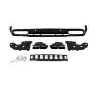 Alerón Coche Difusor Trasero para Benz C205, C300, C43, C63, Estilo para AMG, con Punta de silenciador, 2015-2018, Brillo Spoiler Trasero