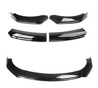 Aleron Coche Parachoques Delantero Alerón Lateral Divisor Canards Cubierta Kit Carrocería Protectores Personalización para Dodge para Cargador SRT 2015-2017(Glossy Black)