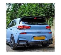 Alerón Cola para Hyundai para I30 N MK3 I30N Hatchback 2017-2020 Tapa Alerón Trasero del Coche Alerón del Techo Alerón del Maletero Carrocería Tuning Auto Parte Trasero Spoiler(Gloss Black)