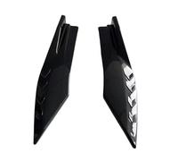 Alerón Cuerpo Canard Accesorios Universales Para Parachoques Delantero Trasero Coche Alerón Difusor Protector Contra Arañazos Aletas Fibra Carbono Extensión Faldones Laterales(Black)