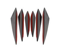 AleróN de Labio Difusor Labio Parachoques Delantero Universal, Aletas Divisoras, Compatible con Cuerpo, Canards Valence Automóviles, Decoración Canard, 4/6 Uds. Coche Alerón Trasero