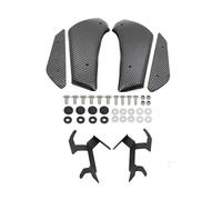 Alerón De Marco Lateral Winglets Carenado Aerodinámico Fuerza Descendente para Kawasaki para Ninja 400 2018 2019 2020 Moto Carenado(Modelo Fibra Carbono)