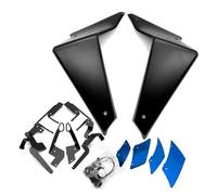 Alerón de Moto para MT-09 MT09 SP Mt09 2021 2022 2023 Motocicleta Sport Downforce Naked Spoilers Aerodinámicos Deflector ala Kit alerón Lateral Moto(Matt Black-Blue)