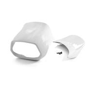 Alerón de Moto para Vespa Sprint 50 125 150 Carenado Delantero Motocicleta Cubierta Faro Parabrisas Colín Sección Trasera Deflector Kit alerón Lateral Moto(White-Set)