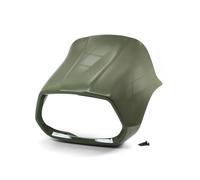 Alerón de Moto para Vespa Sprint 50 125 150 Carenado Delantero Motocicleta Cubierta Faro Parabrisas Colín Sección Trasera Deflector Kit alerón Lateral Moto(Green-Headgear)