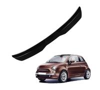 Alerón de Techo de Ventana Trasera para Fiat 500, Alerón de Techo Trasero de Coche, ABS ala Trasera de Coche,A Black