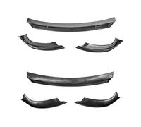Alerón del labio del parachoques delantero del coche 3Pcs/Set Car Front Bumper Protector Cover Lip Deflector Body Kit Splitter Diffuser Decorative Shell Fit For Tesla Model Y(Gloss Carbon Fiber)
