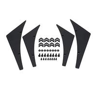 Alerón del Parachoques Delantero, alerón del Cuerpo de los canards de Las Aletas del Divisor del Labio del Parachoques Delantero del Coche 4pcs Universal(Negro)
